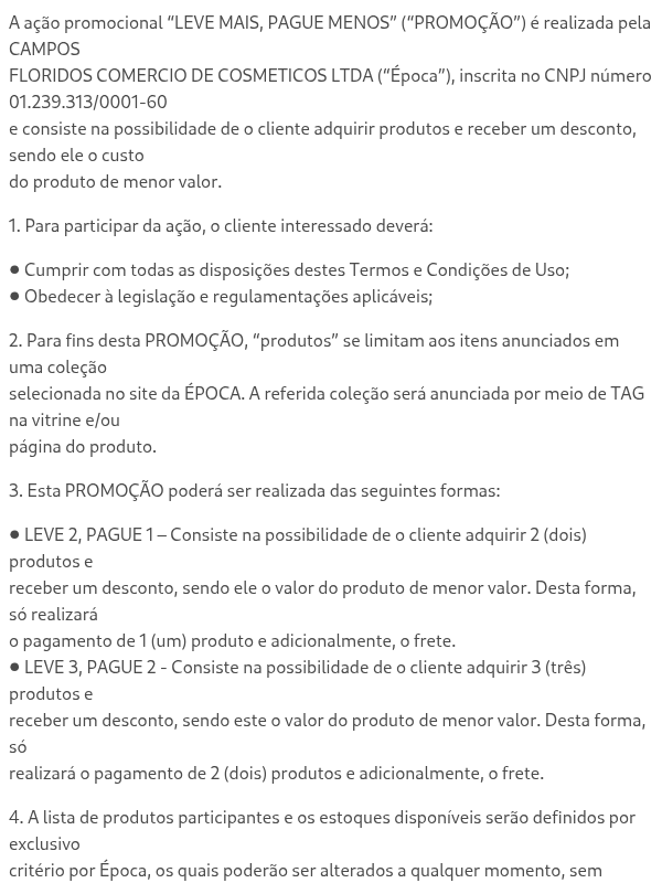 REGULAMENTO DA AÇÃO PROMOCIONAL “LEVE MAIS, PAGUE MENOS”