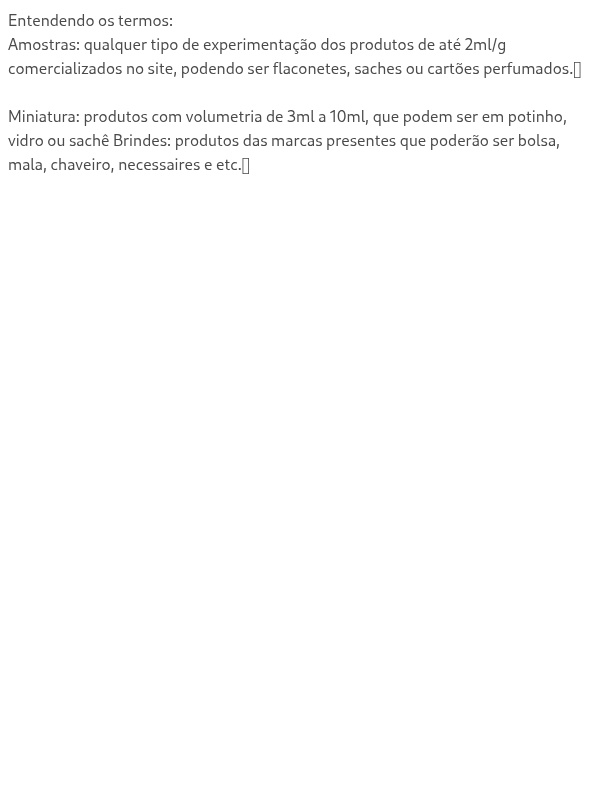 Sobre os nossos brindes  