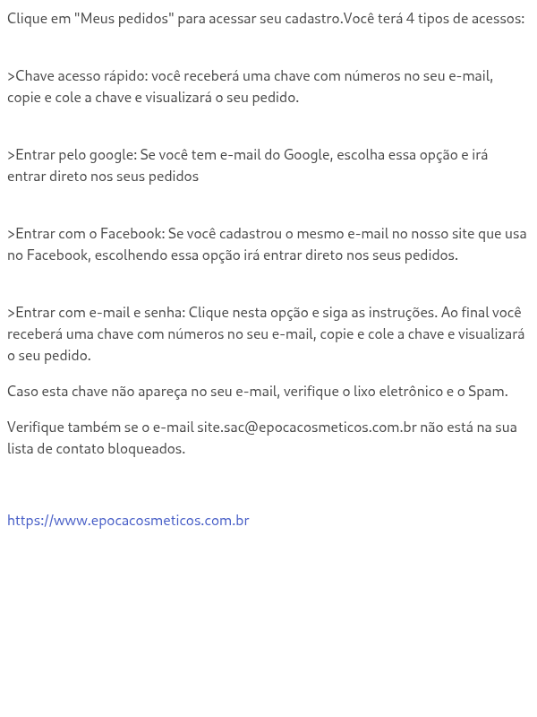 Como acesso o meu cadastro ?